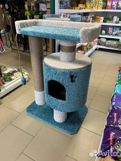 Домик - когтеточка, лежанка для котов новый