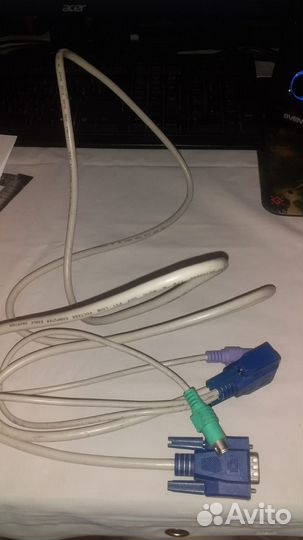 Кабель квм 1.8м Переключатель KVM trendnet TK-C06