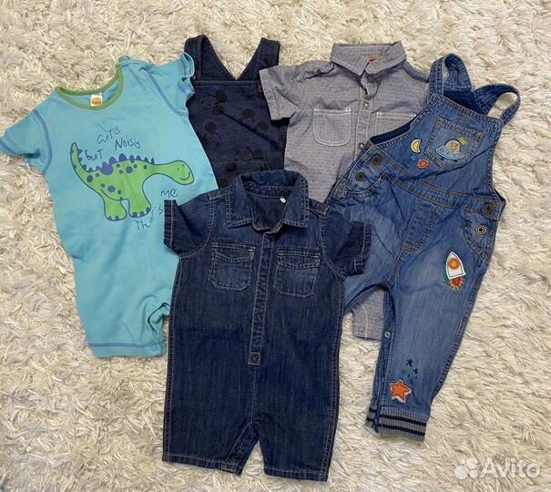 Большой пакет вещей на мальчика 74-86 размер