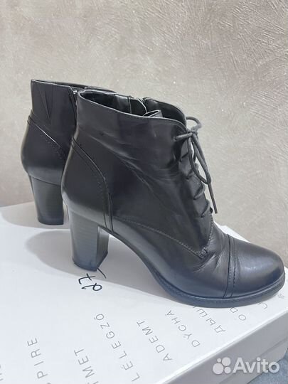 Ботильоны из натуральной кожи