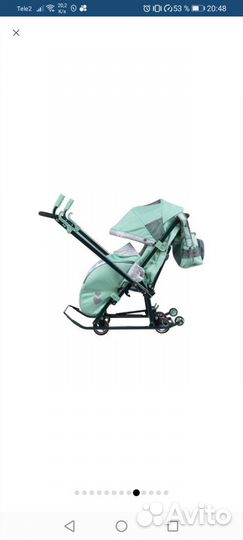 Детские санки коляска ника