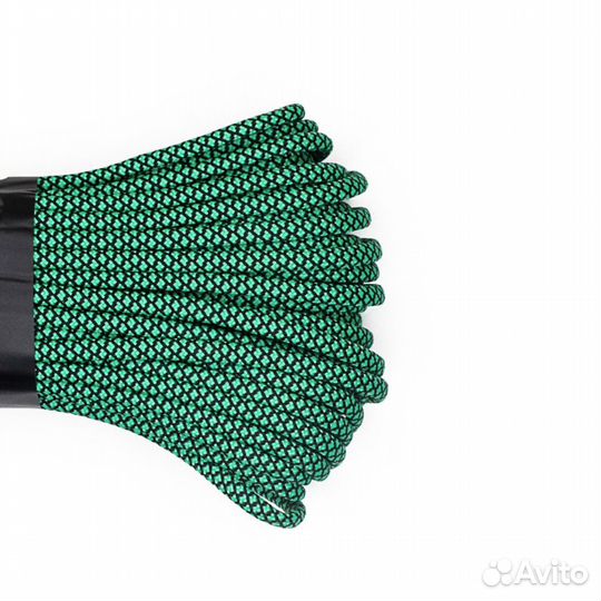 61888Веревка паракорд Cord 550 нейлон emerald snak