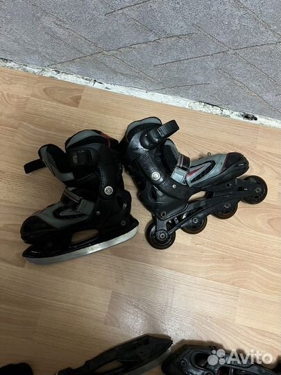 Коньки ролики 2 в 1
