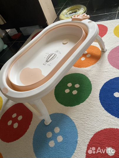 Ванночка для купания складная с матрасиком