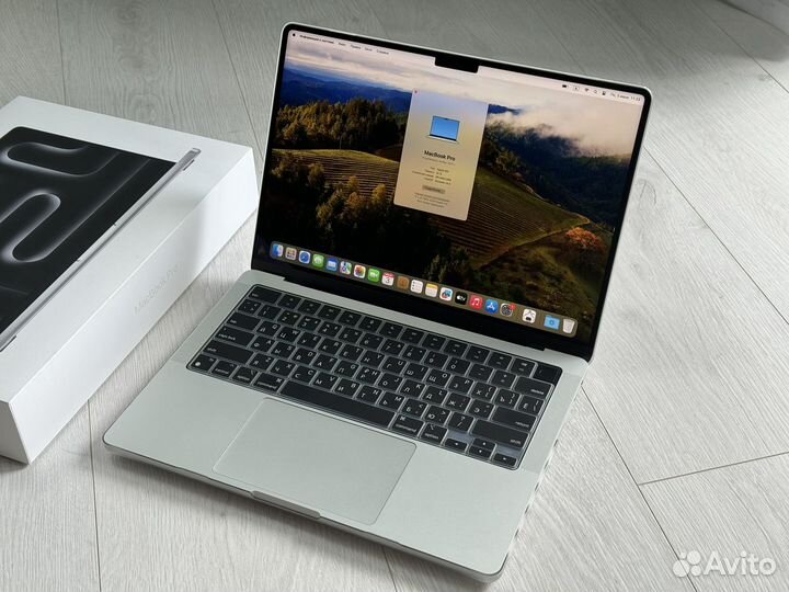 Macbook Pro 14 M3 8/512Gb Silver 100 акб