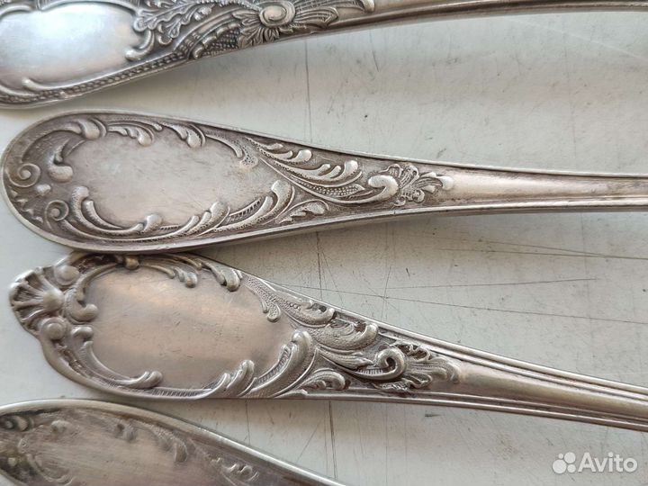 Ложки и вилка мельхиоровые СССР