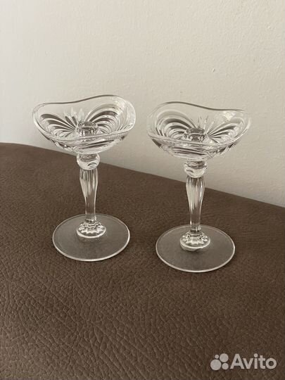 Хрустальные подсвечники. Винтаж. Италия