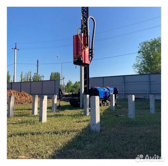 Железобетонные сваи под ключ установка