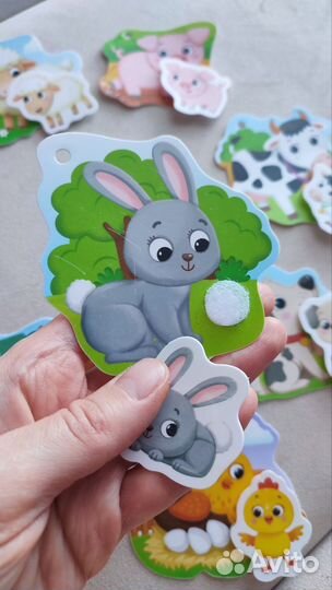 Пазлы для малышей развивающие карточки