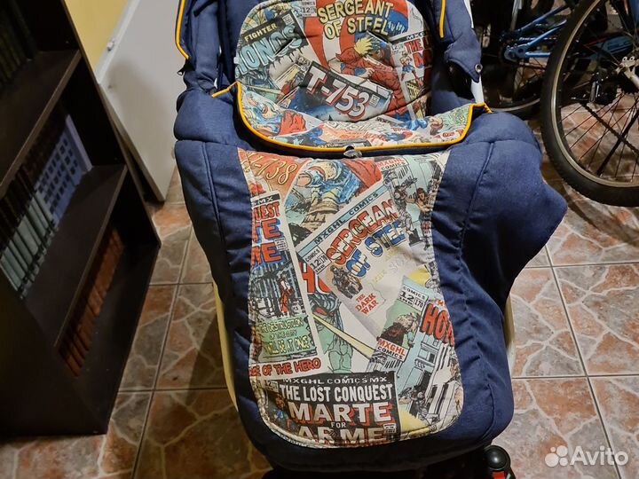 Коляска adamex galactic 3 в 1 супергерои