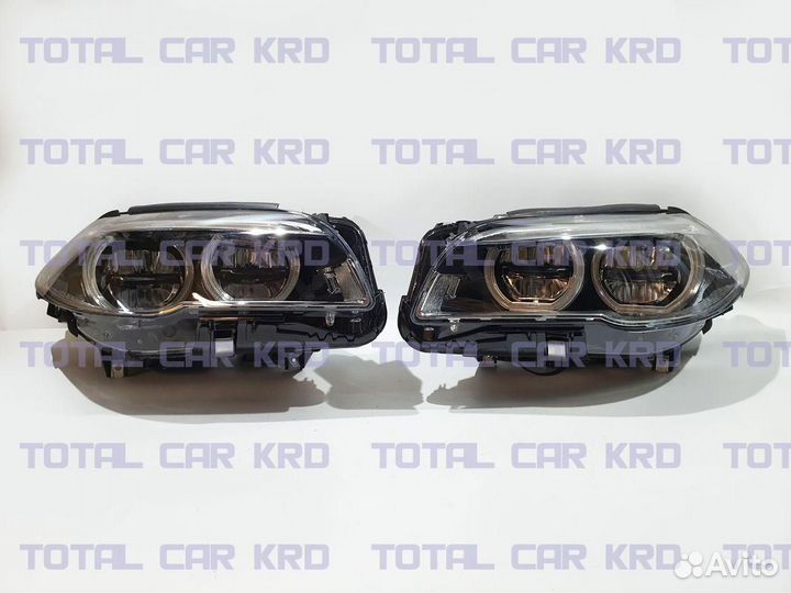 BMW F10 фары б.у LED в стиле реста вместо ксенона