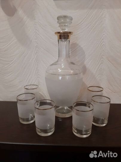 Графин с рюмками СССР