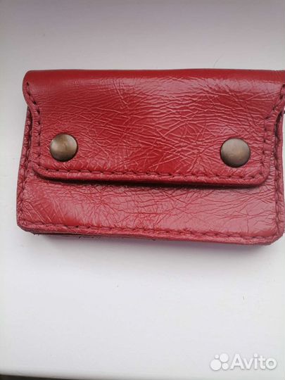 Мини кошелек кожа ручная работа