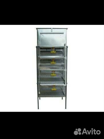 Перепелиная клетка 3 в 1/ мини ферма для перепелов