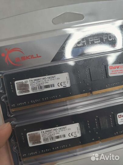 Оперативная память g.skill f4-2666c19d-16gnt
