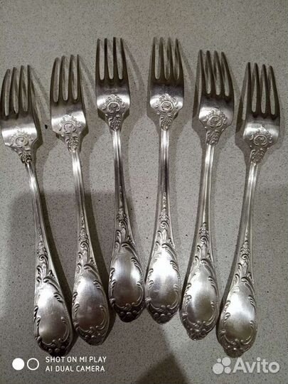 Вилки столовые мельхиор
