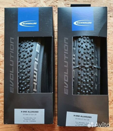 Покрышки Schwalbe 27.5 x 1.30 370 грамм вес