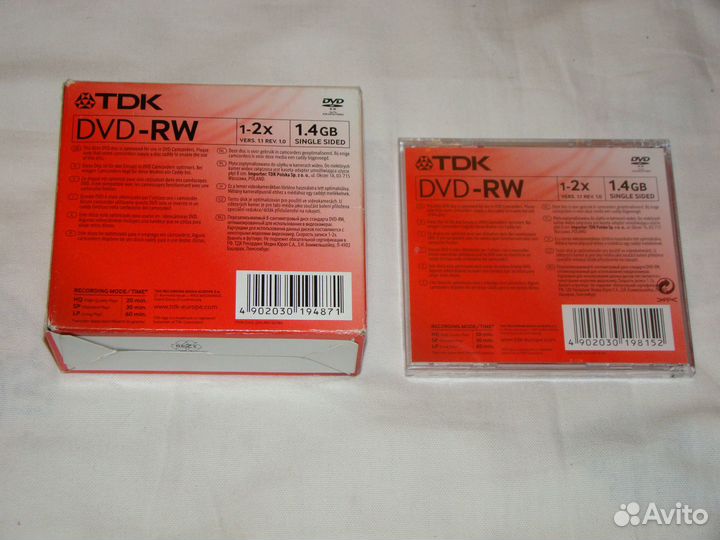 DVD-RW TDK диски мини 8 см