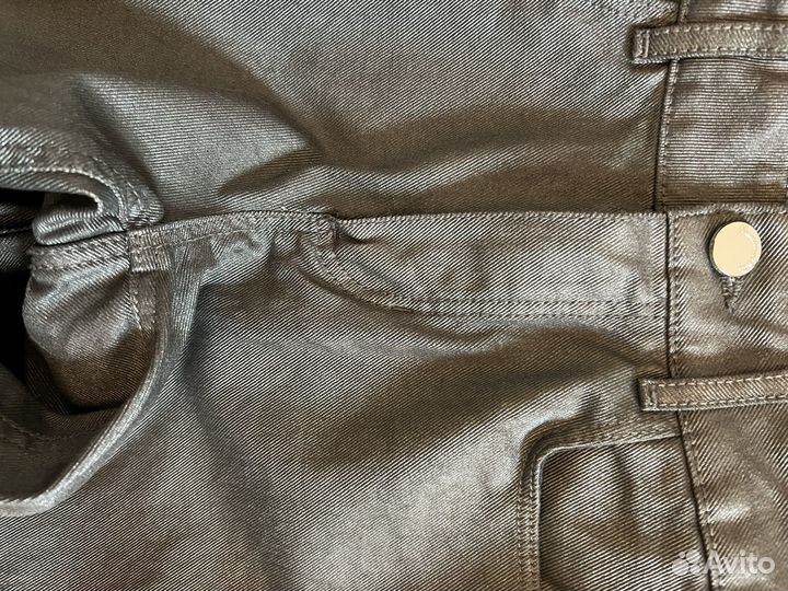 Джинсы металлик женские Massimo Dutti