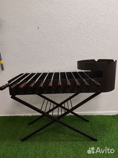 Мангал-печь+казан 16 л + шампура