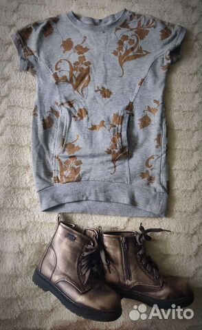 Кофта и ботинки детские
