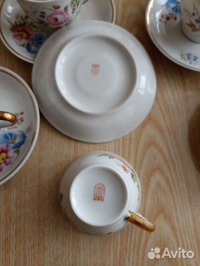 Сервиз кофейный RPR (Рижский фарфоровый завод)