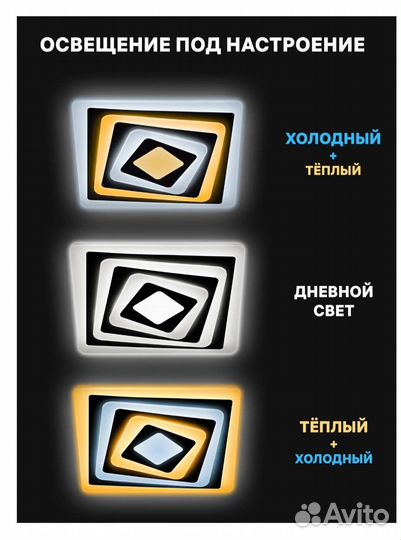 Люстра светодиодная новая