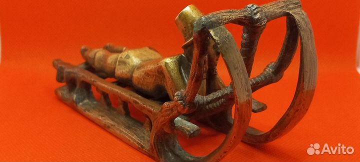 Старинная бронзовая статуэтка Пастушек,Россия19в