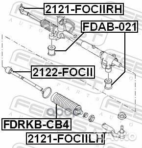 Пыльник рулевой рейки ford focus CB4 2008-2011