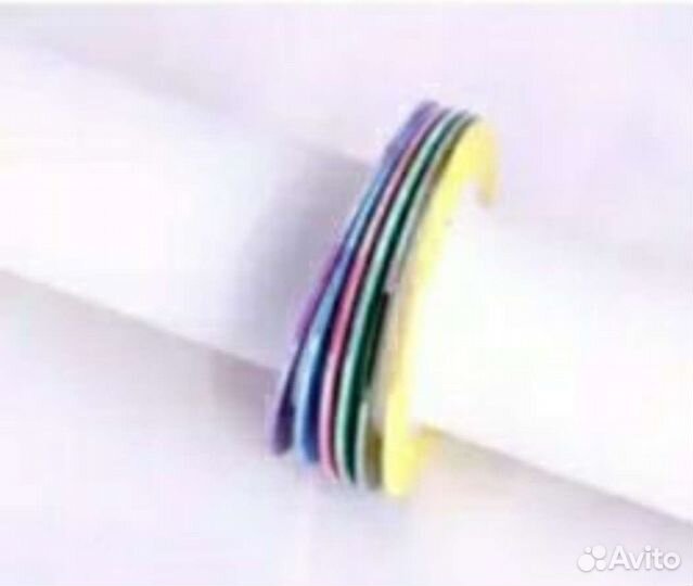 Цветная лента для дизайна ногтей