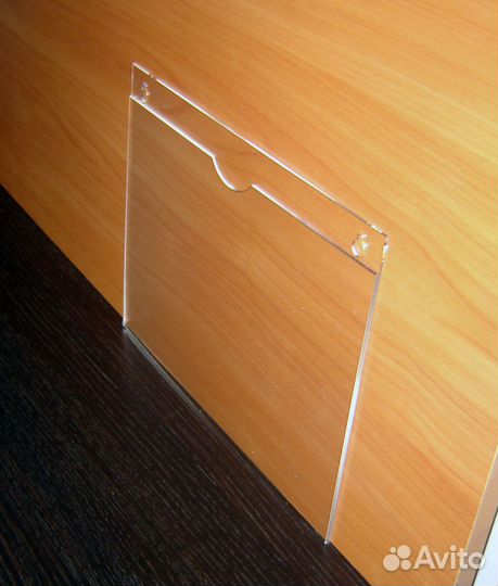 Карман информационный А4 горизонт 1,8мм оргстекло