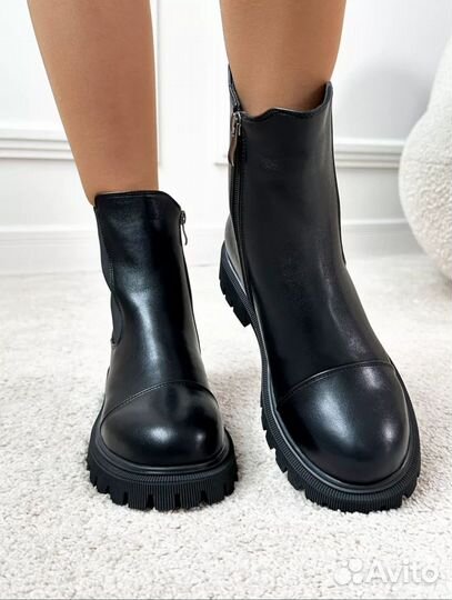 Ботинки челси зимние