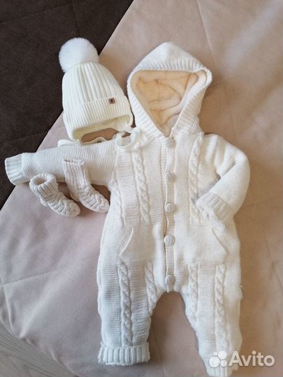 Конверт на выписку зимний, комбинезон на меху