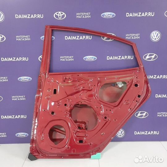 Дверь задняя правая hyundai Solaris 11-17 красная