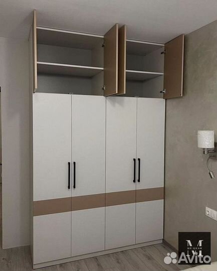 Шкаф распашной с фрезерованными фасадами