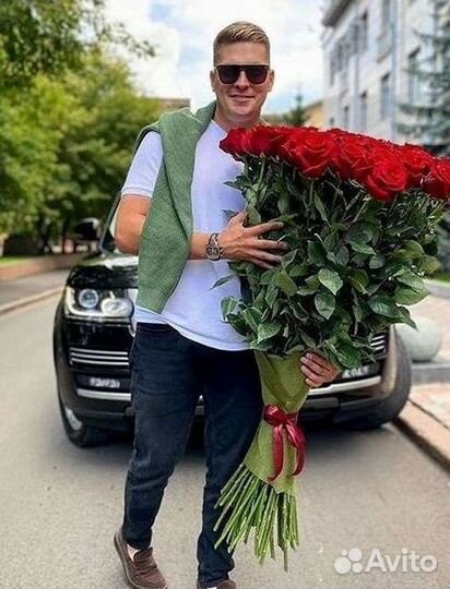 Высокие Розы Гиганты Доставка Круглосуточно