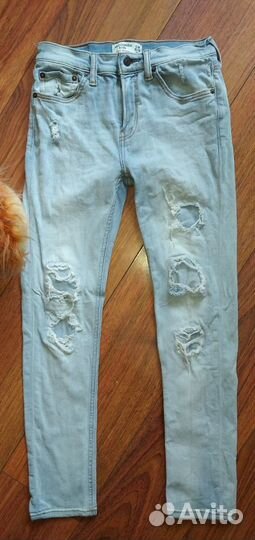 Abercrombie kids super skinny джинсы