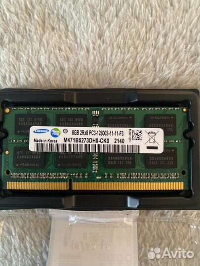 Оперативная память ddr3 для ноутбука 8gb samsung