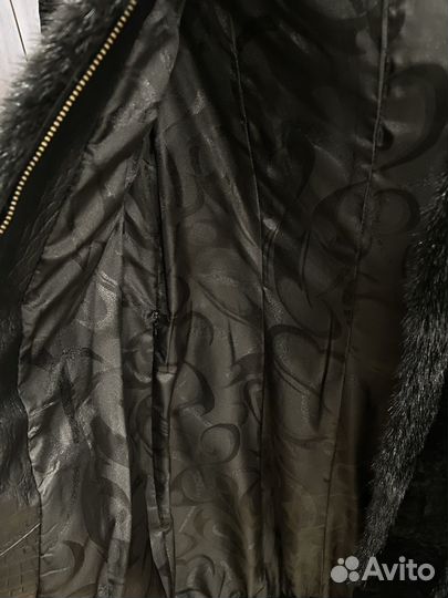 Шуба женская мутон-норка 42-44 натуральная