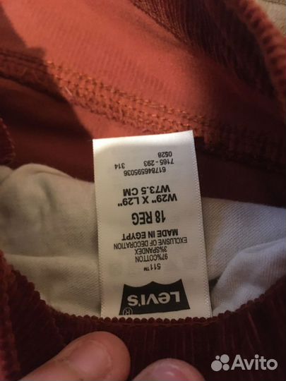 Джинсы levis 511