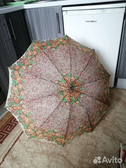 Зонт трость 1960г+кольцо держатель