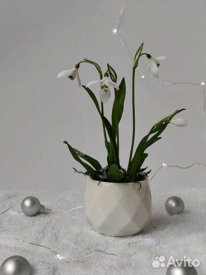 Подснежники ручной работы