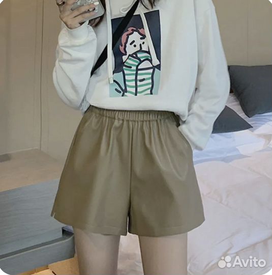 Шорты экокожа,р.38-40