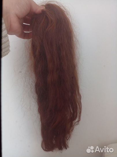 Готовый хвост (шиньон )из натуральных волос 50 см