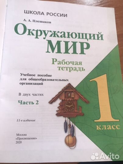 Рабочая тетрадь по окружающему миру 1 класс