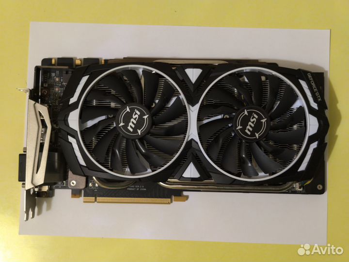 Видеокарта MSi Armor GeForce GTX 1080Ti OC Edition