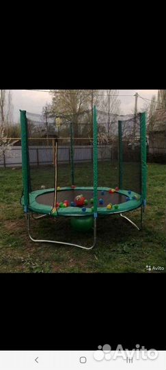 Батуты для дачи с сеткой