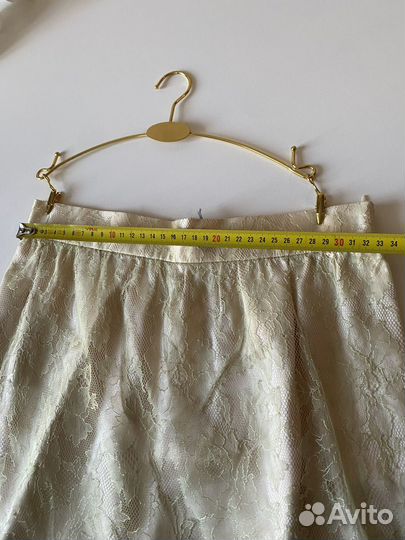 Юбка шелк кружево шантильи