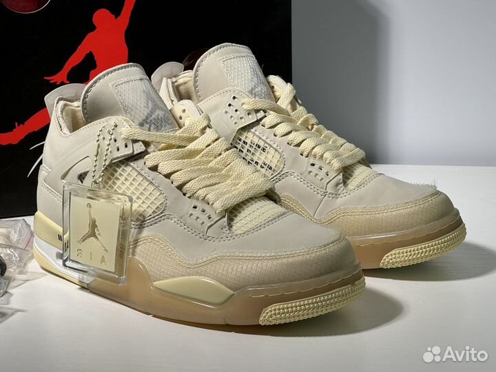 Off-White X Wmns Air Jordan 4 Retro SP Sail