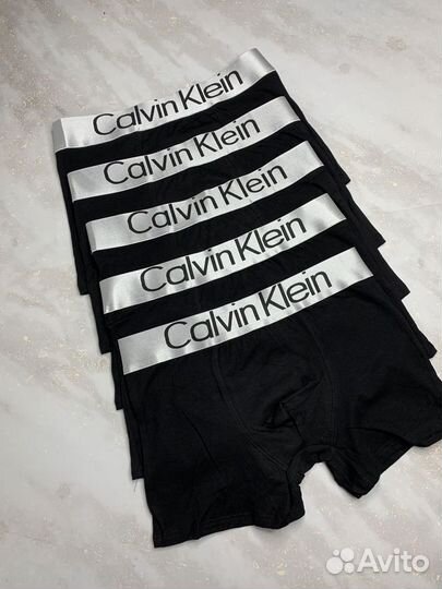 Трусы мужские черные calvin